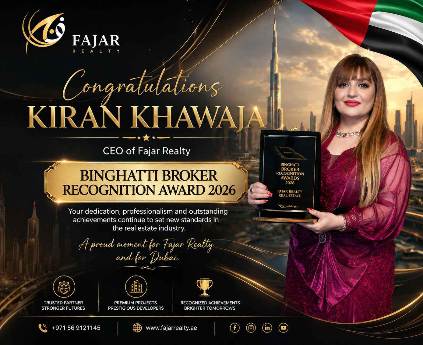 Binghatti Broker Recognition Award 2026